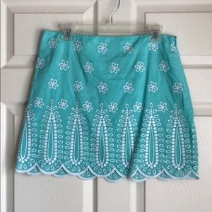 Embroidered Mini Skirt
